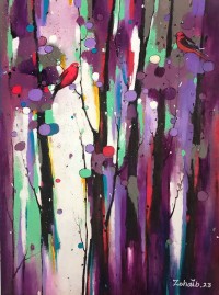 Zohaib Rind, 20 x 30 Inch, Acrylic on Canvas, Abstract Painting, AC-ZR-341 Zohaib Rind, 20 x 30 Inch, Acrylic on Canvas, Abstract Painting, AC-ZR-341